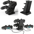 Ladestation Playstation 4 Dual Charger für 4 PS4 Controller + Netzteil Bigben