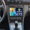 Autoradio Carplay Android 13 4+64G GPS BT FM Für Mercedes Benz C/CLK Klasse W209