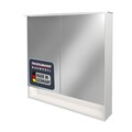 Fackelmann B.STYLE LED Spiegelschrank 80 cm breit Badmöbel Weiß Made in Germany