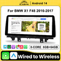 12.3" 8-Kern Android 14 Autoradio GPS Navi für BMW X1 F48 NBT CarPlay DAB+ Wifi