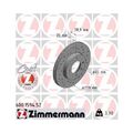 2x Bremsscheibe ZIMMERMANN 600.1594.52 passend für VAG VW (SVW)