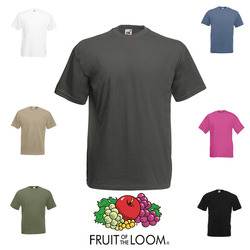 T-Shirt FRUIT OF THE LOOM Value Weight Herren Shirt - S M L XL etc. zur Auswahlz.B. für Junggesellenabschied JGA in der Farbe Fuchsia