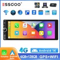 DAB+ 6.86" Android 14 6+128G Carplay Autoradio 1 DIN GPS NAVI Wifi BT FM +Kamera