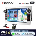 DAB+ Autoradio Android 14 GPS Navi Für Opel Astra H Corsa C D Meriva Zafira A B