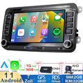 7" Autoradio Android 12 DAB+ GPS Navi Carplay 2DIN Für VW GOLF 5 6 Passat Polo