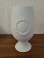 Vase Kaiser A K BISKUIT Porzellan Dekor schöne  Muster Weiß. Hoch 17 Cm