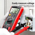 Digital Multimeter Messgerät LCD AC／DC Strommesser Strom Voltmeter Amperemeter