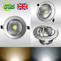 Gebürstetes Chrom Oberfläche IP44 Einbau LED COB Decke DownLight Spot Lampe