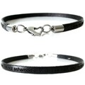 Lieblingsmensch® Gravur Armband Lederarmband 0,5cm Karabinerverschluss Herzform