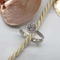 585/-er Weißgold Ring - Zirkonia - Gr.54