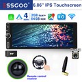 6,86" 1DIN Autoradio Wireless CarPlay Touchscreen BT USB FM RDS DAB+ 2+64G CAM+
