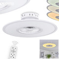 LED Decken Ventilator Fernbedienung Timer Wohn Schlaf Raum Lampe Leuchte dimmbar