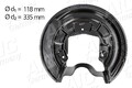 AIC Spritzblech, Bremsscheibe Hinterachse rechts u.a. für AUDI, SKODA, VW