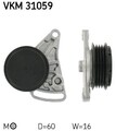 SKF Spannrolle, Keilrippenriemen VKM 31059 für AUDI VW SKODA