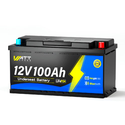 LiFePO4 100Ah 12V 1280Wh Akku Bluetooth Lithium Batterie BMS 100A Solarbatterie