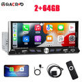 6.9 Zoll 2G+64GB Autoradio 1 Din Apple Carplay Android 13.0 GPS Navi WIFI FM RDS