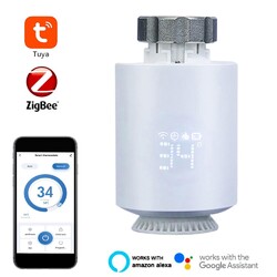 Zigbee Smart Home Heizkörperregler Thermostat Tuya App Energiesparen elektrisch