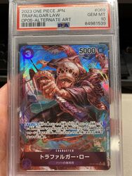 One Piece Tragalgar Law Alternate Art OP05-069 PSA 10!