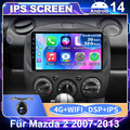Autoradio Für Mazda 2 2007-2013 Android 14 GPS Navigation WIFI Car Play DAB+ RDS