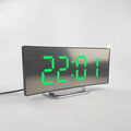 7" LED Wecker Digital Alarmwecker Temperatur Uhr Schlummerfunktion Tischuhr