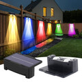 1-10X LED Solarleuchten Zaunleuchte Wandlampen Gartenleuchte Außen Treppen Lampe