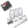 3er Abtropfhalter Flaschen Ständer Edelstahl für SodaStream Easy Aarke Sodapop