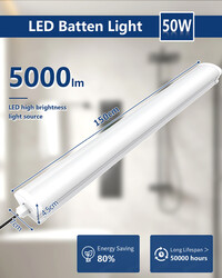 LED Feuchtraumleuchte Röhre Wannenleuchte Werkstattlampe Keller 60/120/150cm