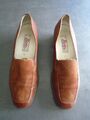 SIOUX DAMEN SCHUHE SLIPPER HALBSCHUHE ROTBRAUN ECHT LEDER GR. UK 6  EU 39