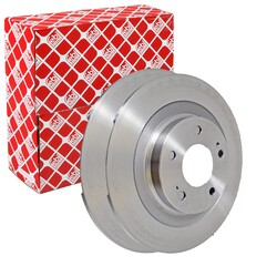 2X FEBI BILSTEIN BREMSSCHEIBEN HINTEN 302mm VOLL PASSEND FÜR CITROËN C4