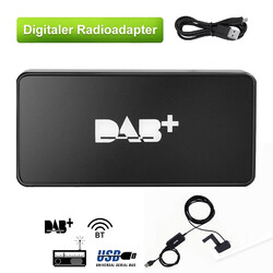 für Android Autoradio ESSGOO DAB+ Box Adapter Tuner FM UKW-Übertragung Empfänger