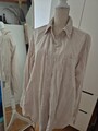 C&A Damen Bluse Tunika, Größe 40, gestreift, beige, wie NEU, Baumwolle