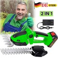 Akku Grasscheren Strauchschere 2 in 1 Heckenschere Rasenschere Garten Schere HOT