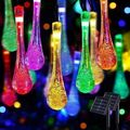 20/50 LED Solar Lichterkette Garten Außen Innen Beleuchtung Lampe Party Deko Neu