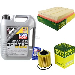 INSPEKTIONSKIT FILTER LIQUI MOLY ÖL 5L 5W-40 für Opel Zafira A F75_ 2.2 16V