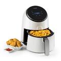 Heißluftfritteuse Fritöse Heißluftofen ohne Fett Backofen 1300 Watt 3,5L weiß