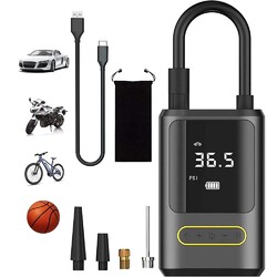 150PSI Elektrische Akku Luftpumpe Auto Fahrrad Reifen Druckluft Kompressor LCD