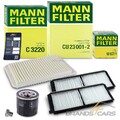MANN-FILTER INSPEKTIONSPAKET FILTERSATZ A FÜR MAZDA 2 DE 1.2 1.5 BJ 07-15