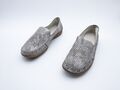 Gabor Damen Slipper Ballerina Halbschuh Loafer silber Gr 39 EU Art 26895-95