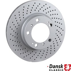 1x JP GROUP Bremsscheibe DANSK CLAS 1663100870 für PORSCHE 911 996 BOXSTER 987