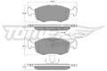 TOMEX Brakes Bremsbelagsatz, Scheibenbremse TX 14-11 für FIAT
