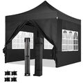 Pavillon 3x3m & 3x6m Partyzelt Stabil Wasserdicht UV-Schutz 50+ Gartenzelt Fest