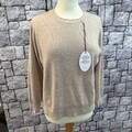 Pullover Italy Tragbar 38/40 Warm Kuschlig Beige Viskose-Mix 44/69