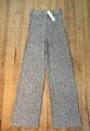 Neu Esprit Lange Stretch Culotte Hose Gr.S Grau Meliert