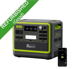 FOSSiBOT F2400 Tragbare Solargenerator 2048Wh 2400W LiFePO4 Powerstation Camp BT