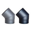 Ofenrohr Rauchrohr Bogen 2mm 45° 120 130 150 160 180 200mm grau schwarz kamin
