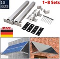 Aufständerung PV Solarmodul Halterung Balkonkraftwerk Flachdach Fassade 1~8Sets