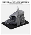 Highlands Miniatures: Gallia Cart (Resin)32mm- 9th Age - Bretonen - Gelände
