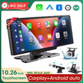 10,26 Zoll Carplay & Android Auto Display GPS Navigation Dashcam Rückfahrkamera