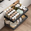 1/2er Teleskopschublade Ausziehbare Schublade Schrank Organizer Küchenschublade