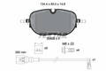 TEXTAR Bremsbelagsatz, Scheibenbremse 2640801 für CUPRA VW